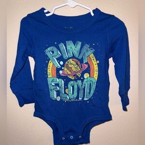 Rowdy Sprout Bright Blue NWOT‎ Pink Floyd Infant Baby Long Sleeve Onesie